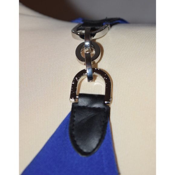 Michael Kors Blue Sleeveless Sheath Dress size Med - Picture 3 of 6